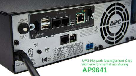 APC AP9641 Smart-UPS Network Management Card (gen3) with environmental monitoring - AP9641 APC