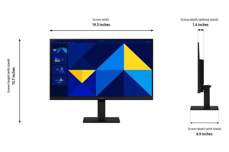Samsung LS22D304GANXZA computer monitor 55.9 cm (22") 1920 x 1080 pixels Full HD LCD Black - S22D304GAN