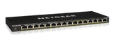 NETGEAR GS316P Unmanaged Gigabit Ethernet (10/100/1000) Power over Ethernet (PoE) Black - GS316P-100NAS