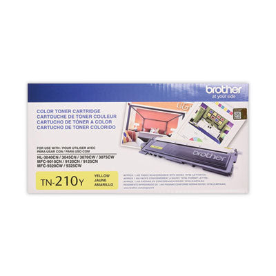 TN210Y Toner, 1,400 Page-Yield, Yellow - TN210Y