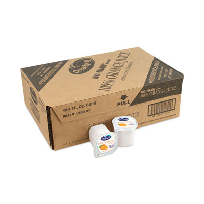 100% Juice, Orange, 4 oz Cup, 48/Box - 00725 C2G