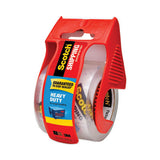 3850 Heavy-Duty Packaging Tape with Dispenser, 1.5" Core, 1.88" x 66.66 ft, Clear, 6/Pack - 142-6