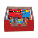 3850 Heavy-Duty Packaging Tape with Dispenser, 1.5" Core, 1.88" x 66.66 ft, Clear, 6/Pack - 142-6