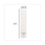 Damage-Free Hanging Picture Hanging Strip Pairs, Holds Up to 4 lb, Large: 0.75" x 3.65", White, 4/Pack - 17206-ES
