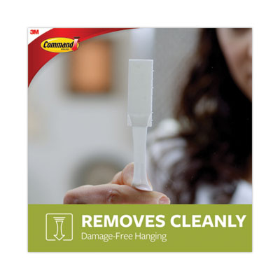 Damage-Free Hanging Picture Hanging Strip Pairs, Holds Up to 4 lb, Large: 0.75" x 3.65", White, 4/Pack - 17206-ES