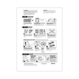 Damage-Free Hanging Picture Hanging Strip Pairs, Holds Up to 4 lb, Large: 0.75" x 3.65", White, 4/Pack - 17206-ES