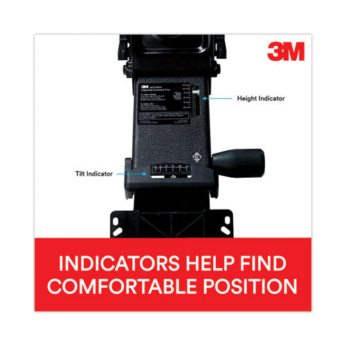 3M TRAY,KEYBOARD,ADJUST,BK - AKT180LE