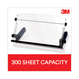 3M In-Line Document Holder with 18" Wide Backplate, Holds Up to 300 Legal Size Sheets, Plastic, Blac - DH640