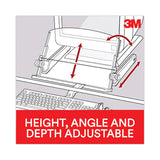 3M In-Line Document Holder with 18" Wide Backplate, Holds Up to 300 Legal Size Sheets, Plastic, Blac - DH640