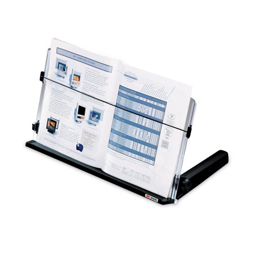 3M In-Line Document Holder with 18" Wide Backplate, Holds Up to 300 Legal Size Sheets, Plastic, Blac - DH640