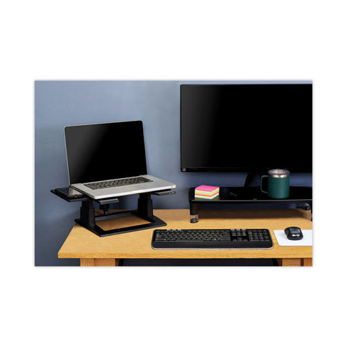 3M Adjustable Notebook Riser, 13" x 13" x 4" to 6", Black, Supports 20 lbs - LX500