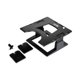 3M Adjustable Notebook Riser, 13" x 13" x 4" to 6", Black, Supports 20 lbs - LX500