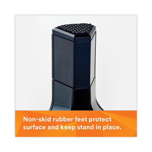 3M Adjustable Monitor Stand, 16" x 12" x 1.75" to 5.5", Black, Supports 20 lbs - MS85B