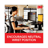 3M Antimicrobial Gel Large Keyboard Wrist Rest, 19 x 2.75, Black - WR310LE