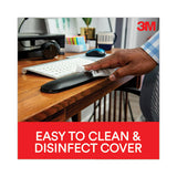 3M Antimicrobial Gel Large Keyboard Wrist Rest, 19 x 2.75, Black - WR310LE