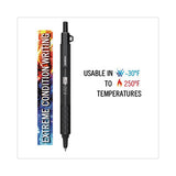 X-701 Ballpoint Pen, Retractable, Fine 0.7 mm, Black Ink, Black Barrel - 29811
