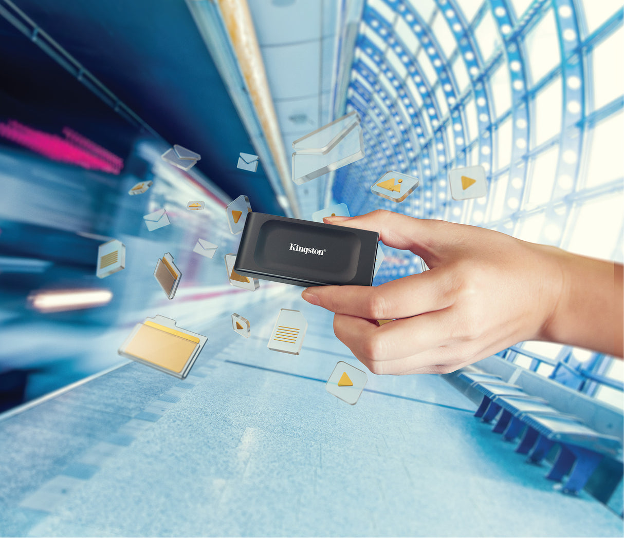 Kingston Technology 1TB XS1000 External USB 3.2 Gen 2 Portable Solid State Drive - SXS1000/1000G