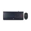 Backlit Gaming Keyboard and Mouse Combo, USB, Black - AKB-137CB
