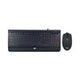 Backlit Gaming Keyboard and Mouse Combo, USB, Black - AKB-137CB