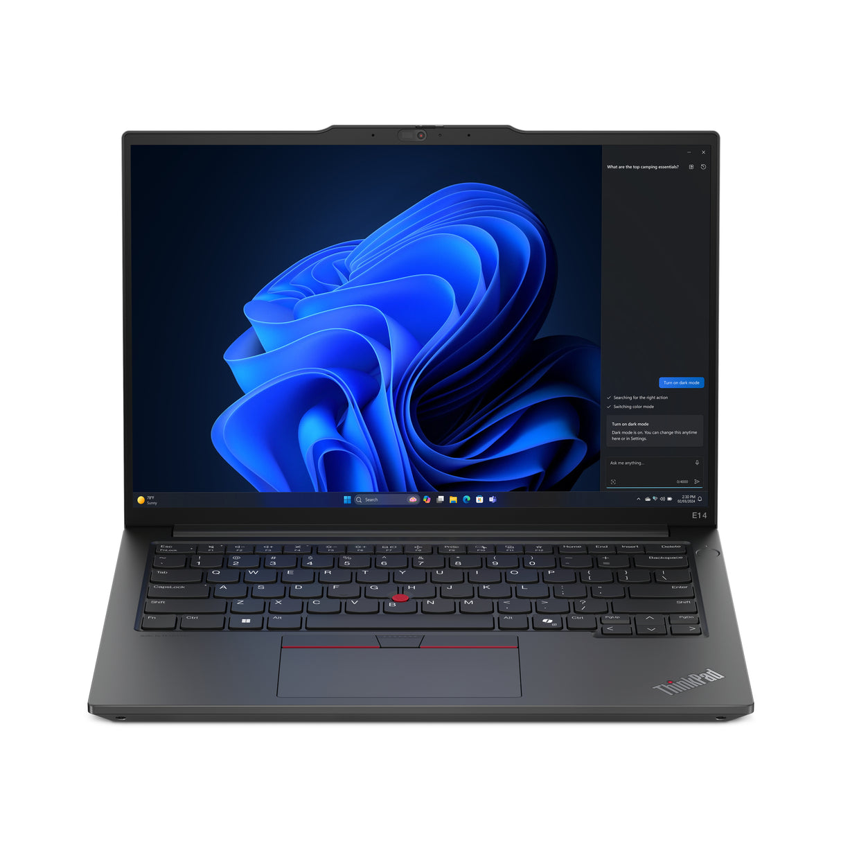 Lenovo ThinkPad E14 Gen 6 (AMD) AMD Ryzen™ 5 PRO 7535U Laptop 35.6 cm (14") WUXGA 16 GB DDR5-SDRAM 256 GB SSD Wi-Fi 6 (802.11ax) Windows 11 Pro Black - 21M3000NUS LENOVO