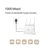 TP-Link AV1000 Gigabit Passthrough Powerline Starter Kit - TL-PA7017P KIT