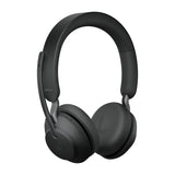 Jabra Evolve2 65 UC Stereo Std Headset Wireless Head-band Office/Call center USB Type-C Bluetooth Charging stand Black - 26599-989-889-01