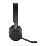 Jabra Evolve2 65 UC Stereo Std Headset Wireless Head-band Office/Call center USB Type-C Bluetooth Charging stand Black - 26599-989-889-01