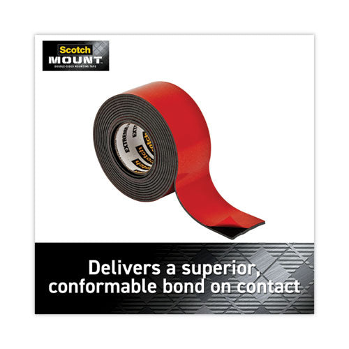 3M Extreme Mounting Tape, Holds Up to 30 lbs, 1 x 60, Black - 414H