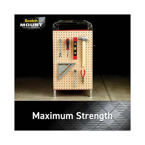 3M Extreme Mounting Tape, Holds Up to 30 lbs, 1 x 60, Black - 414H