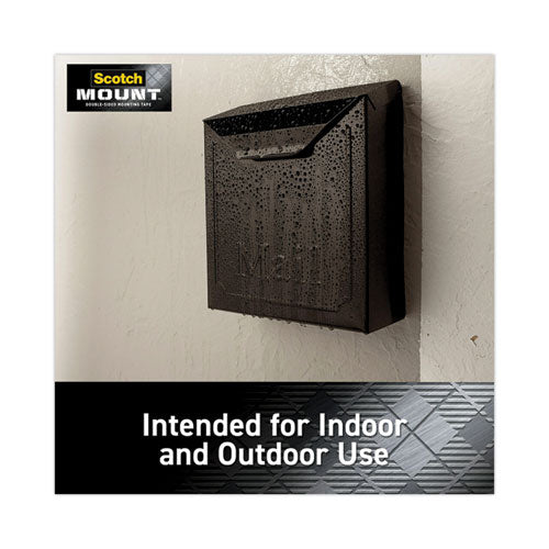 3M Extreme Mounting Tape, Holds Up to 30 lbs, 1 x 60, Black - 414H