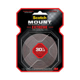 3M Extreme Mounting Tape, Holds Up to 30 lbs, 1 x 60, Black - 414H