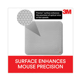 3M Precise Battery-Saving Mouse Pad with Nonskid Repositionable Adhesive Back, 8.5 x 7, Bitmap Desig - MP200PS