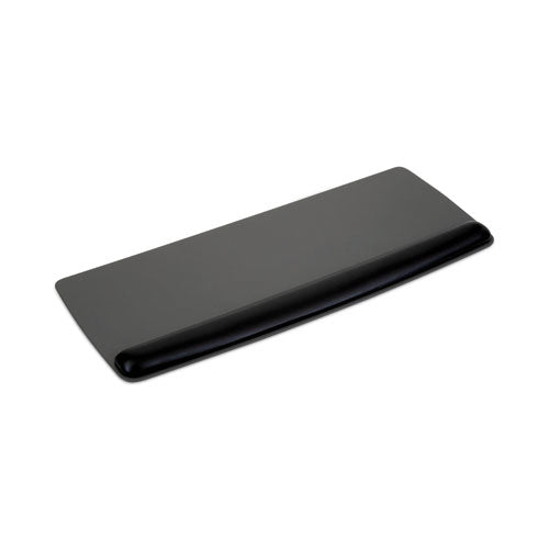 3M Antimicrobial Gel Mouse Pad/Keyboard Wrist Rest Platform, 25.5 x 10.6, Black/Silver - WR422LE
