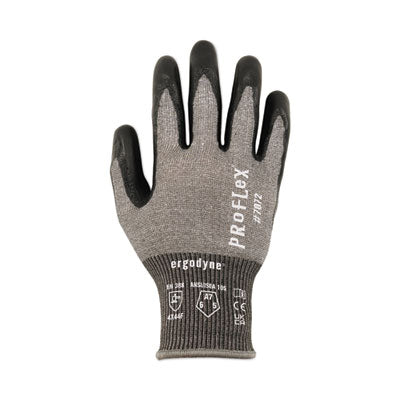 ProFlex 7072 ANSI A7 Nitrile-Coated CR Gloves, EN388: 4X44F, 9" Long, Small, Gray, Pair - 10312 C2G