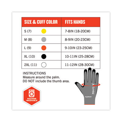 ProFlex 7072 ANSI A7 Nitrile-Coated CR Gloves, EN388: 4X44F, 9" Long, X-Large, Gray, Pair - 10315 C2G