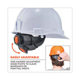 Skullerz 8972 Class C Hard Hat Cap Style, Vented, 4-Point Standard Ratchet Suspension, One Size Fits Most (6.5 to 8), White - 60144
