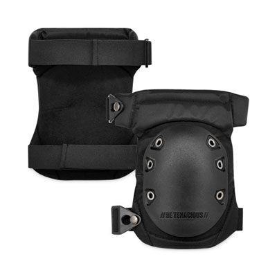 ProFlex 435 Hinged Gel Knee Pad With Buckles, Hard Cap, Buckle Closure, One Size Fits Most, Black, Pair - 18435 DYMO