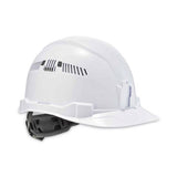Skullerz 8972 Class C Hard Hat Cap Style, Vented, 4-Point Standard Ratchet Suspension, One Size Fits Most (6.5 to 8), White - 60144