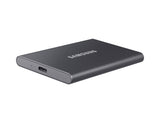 Samsung T7 2 TB USB Type-C 3.2 Gen 2 (3.1 Gen 2) Titanium - MU-PC2T0T/AM