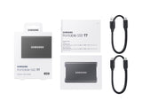 Samsung T7 2 TB USB Type-C 3.2 Gen 2 (3.1 Gen 2) Titanium - MU-PC2T0T/AM