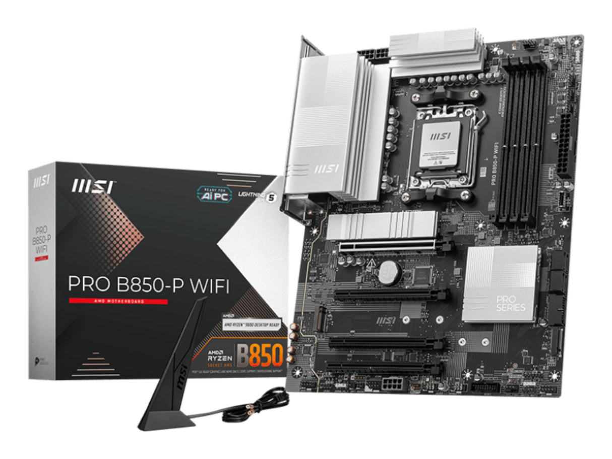 MSI PRO B850-P WIFI motherboard AMD B850 Socket AM5 ATX - PROB850PWIFI