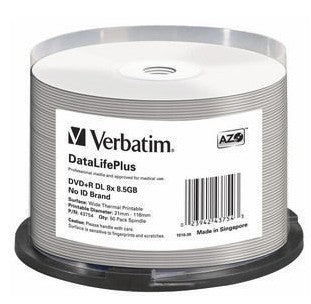 Verbatim DataLifePlus 8.5 GB DVD+R DL 50 pc(s) - 43754