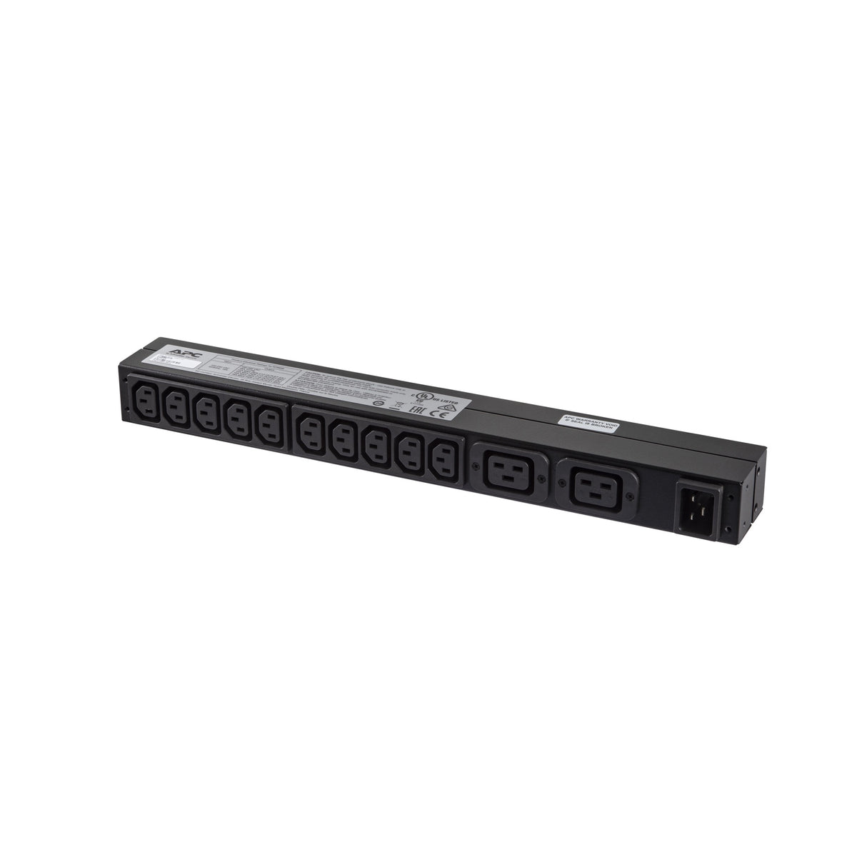 APC RACK PDU BASIC 1 U 16A 230V power distribution unit (PDU) 12 AC outlet(s) 0U/1U Black - AP9559