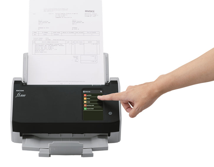 Ricoh FI-8040 ADF + Manual feed scanner 600 x 600 DPI A4 Black, Grey - PA03836-B005