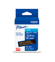 Brother TZE344G label-making tape Black on gold TZe - TZE344G