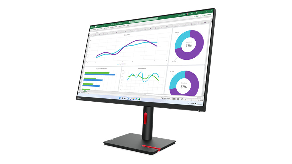 Lenovo ThinkVision T32h-30 LED display 80 cm (31.5") 2560 x 1440 pixels Quad HD Black - 63D3ZAR1US