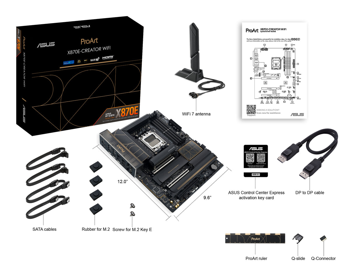 ASUS ProArt X870E-CREATOR WIFI AMD X870E Socket AM5 ATX - PROART X870E-CREATOR WIFI
