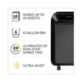 Powershred LX210 Micro-Cut Shredder, 16 Manual Sheet Capacity, Black - 5015201