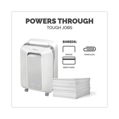 Powershred LX200 Micro-Cut Shredder, 12 Manual Sheet Capacity, White - 5015101