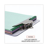 ALLSOP Plastic Clipboard with High Capacity Clip, 1.25" Clip Capacity, Holds 8.5 x 11 Sheets, Clear - 40308